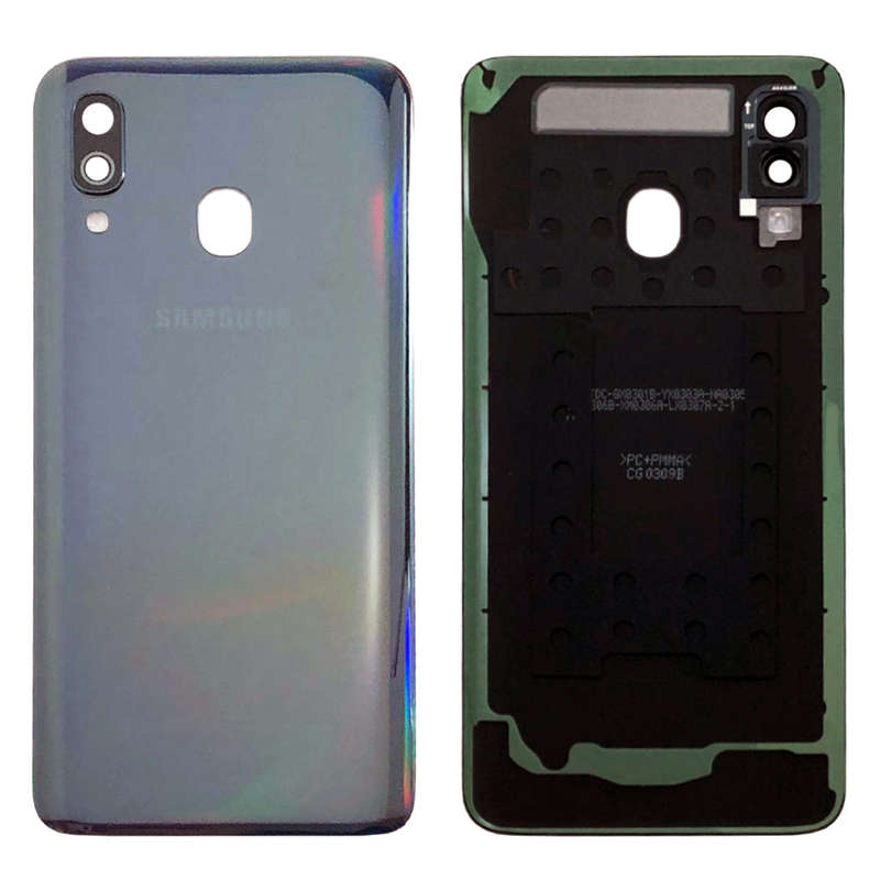 Samsung A40 Battery Cover Black