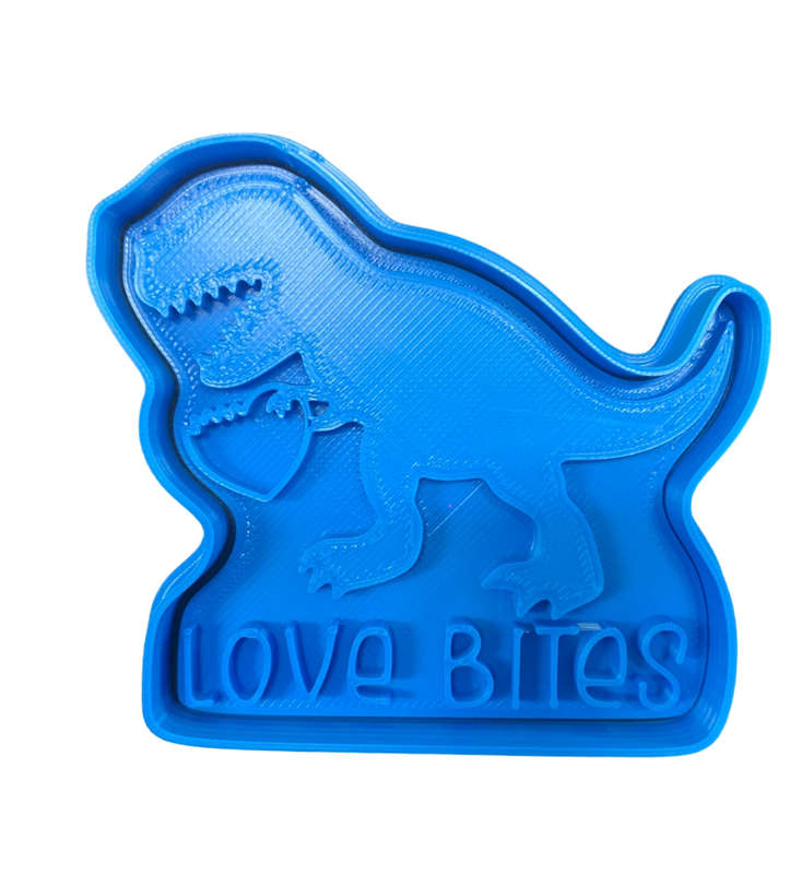 Hubbe Cookie Cutter - Valentines Dino - Love Bites