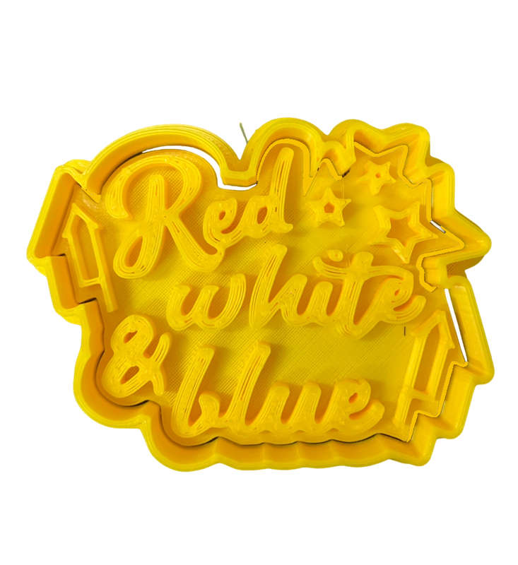 Hubbe Cookie Cutter - 4th of July - Red, White & Blue