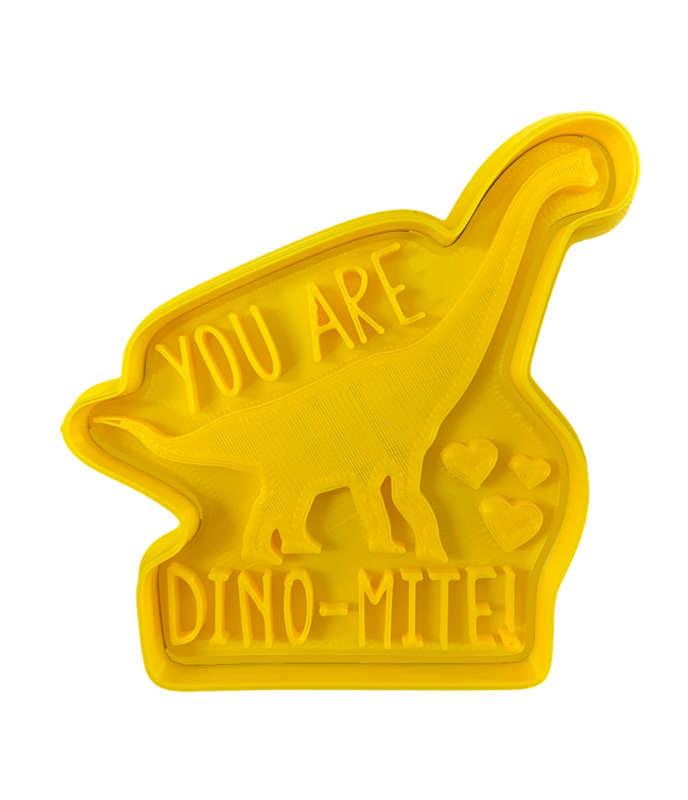 Hubbe Cookie Cutter - Valentines Dino - You Are Dino-Mite