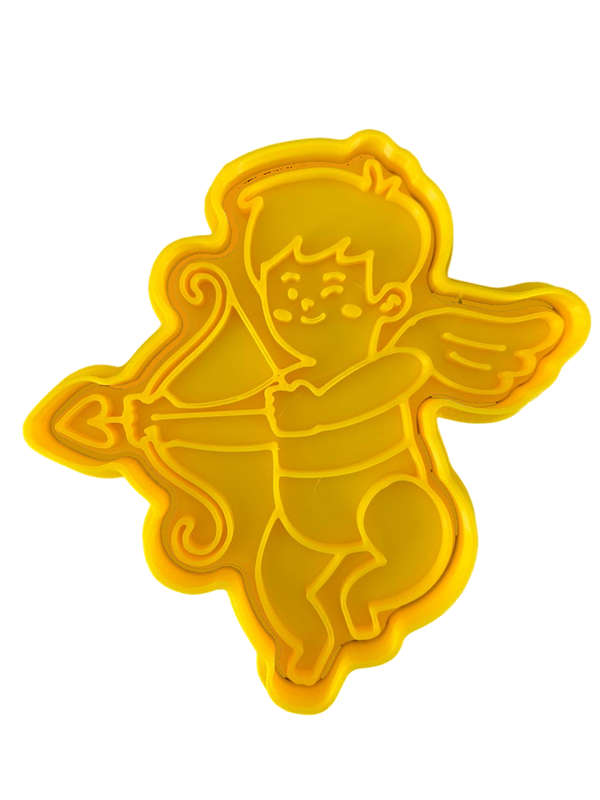 Hubbe Cookie Cutter - Valentines Cupid with bow and arrow 2