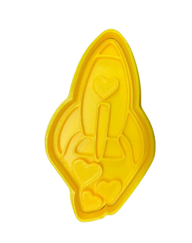 Hubbe Cookie Cutter - Valentines Transport Rocket