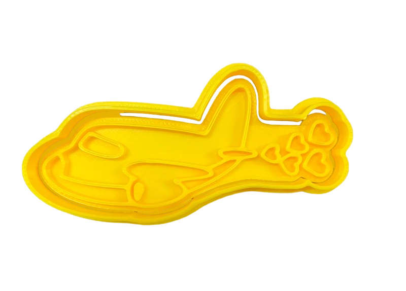 Hubbe Cookie Cutter - Valentines Transport Airplane