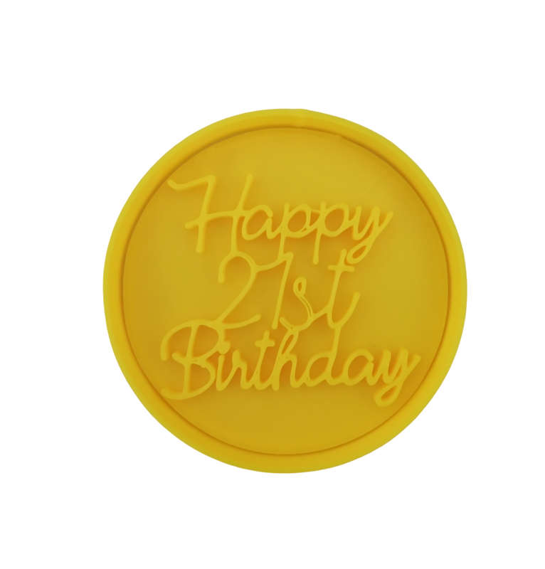 Hubbe Cookie Cutter - Happy 21st Birthday