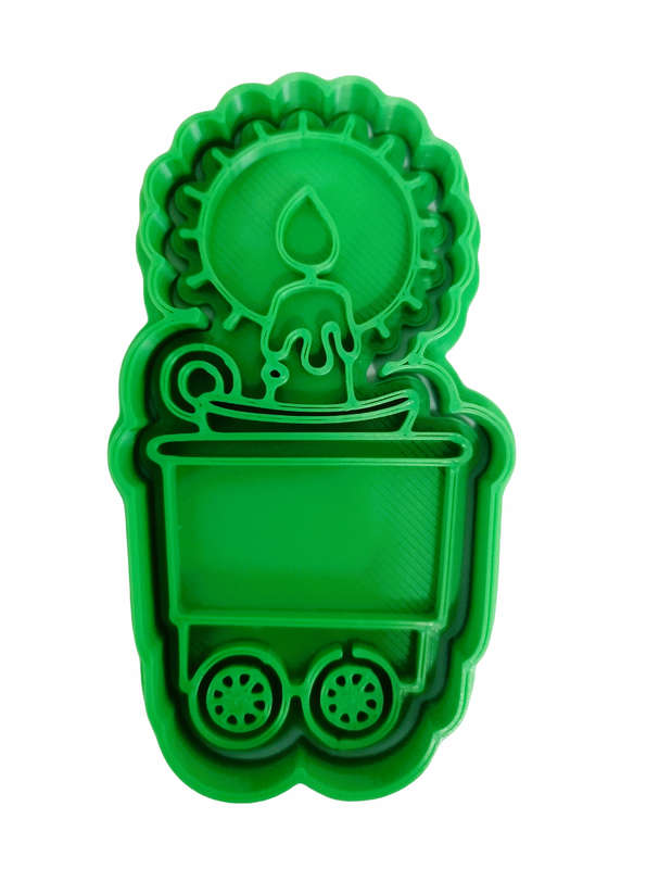 Hubbe Cookie Cutter - Candle Train