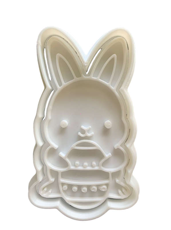 Hubbe Cookie Cutter - Cute Easter bunny with an egg