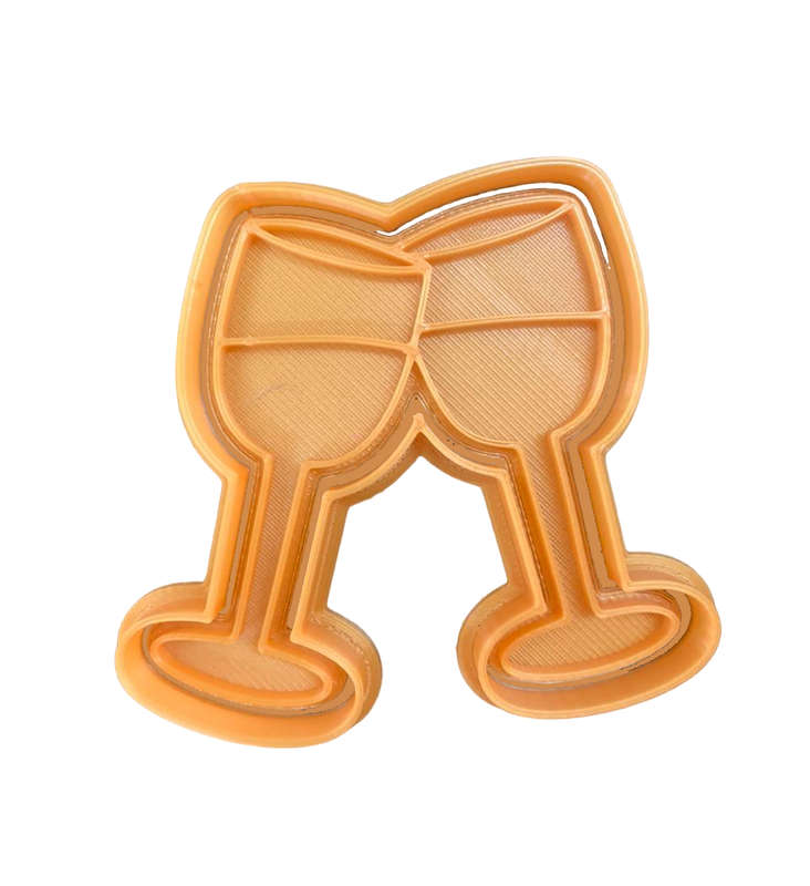 Hubbe Cookie Cutter - Wedding Champagne Glasses