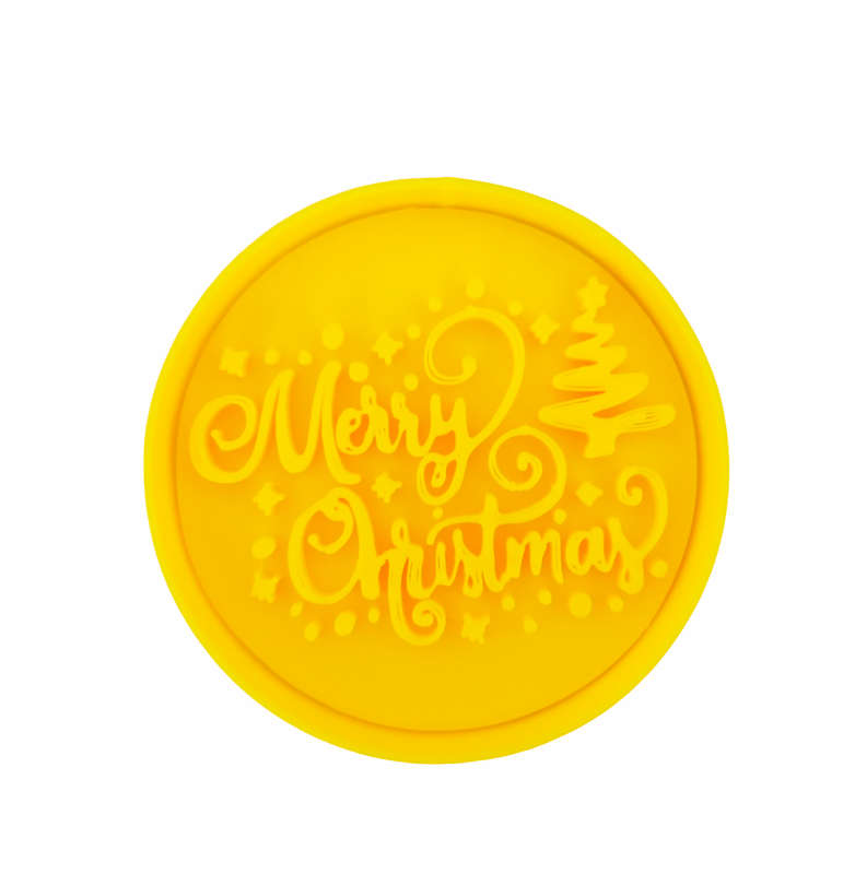 Hubbe Cookie Cutter - Merry Christmas with falling snow