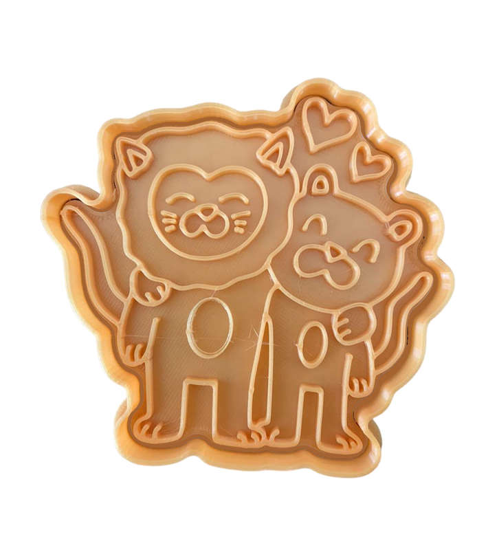Hubbe Cookie Cutter - Animal Couple Lion