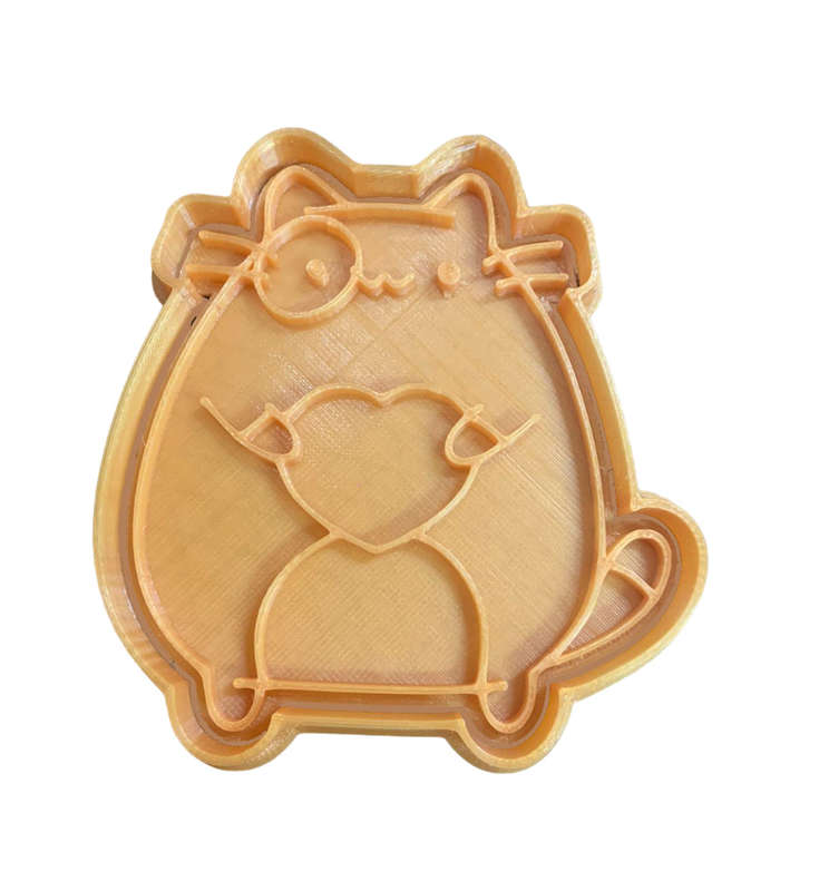 Hubbe Cookie Cutter - Cute Cat with a Heart
