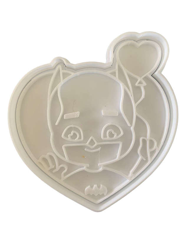 Hubbe Cookie Cutter - Valentine's Superhero with a Balloon