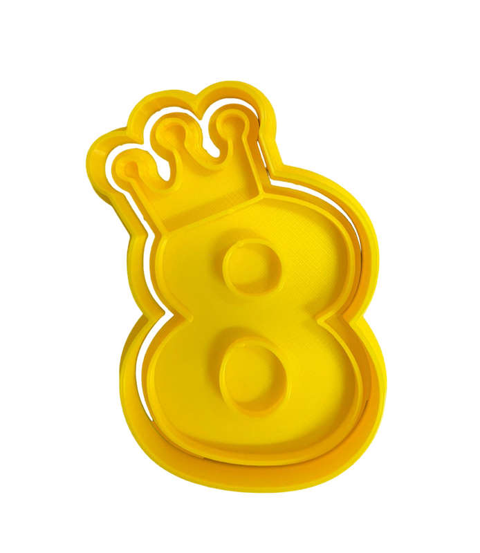 Hubbe Cookie Cutter - Crown Number 8