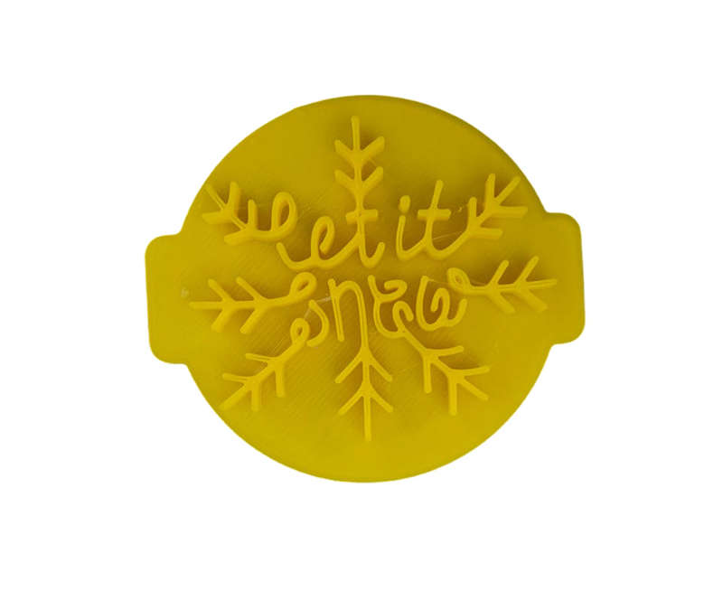 Hubbe - Cookie Embosser - Let It Snow