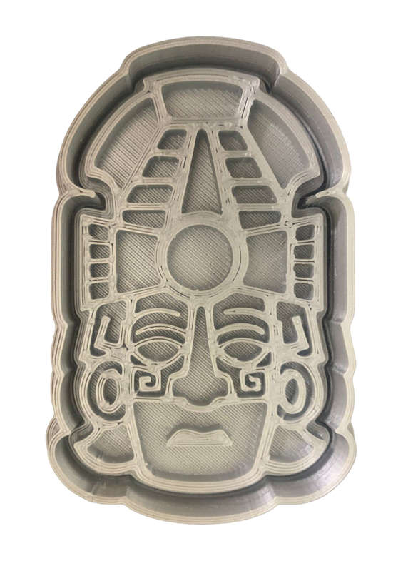 Hubbe Cookie Cutter - Aztec Head Statue 2