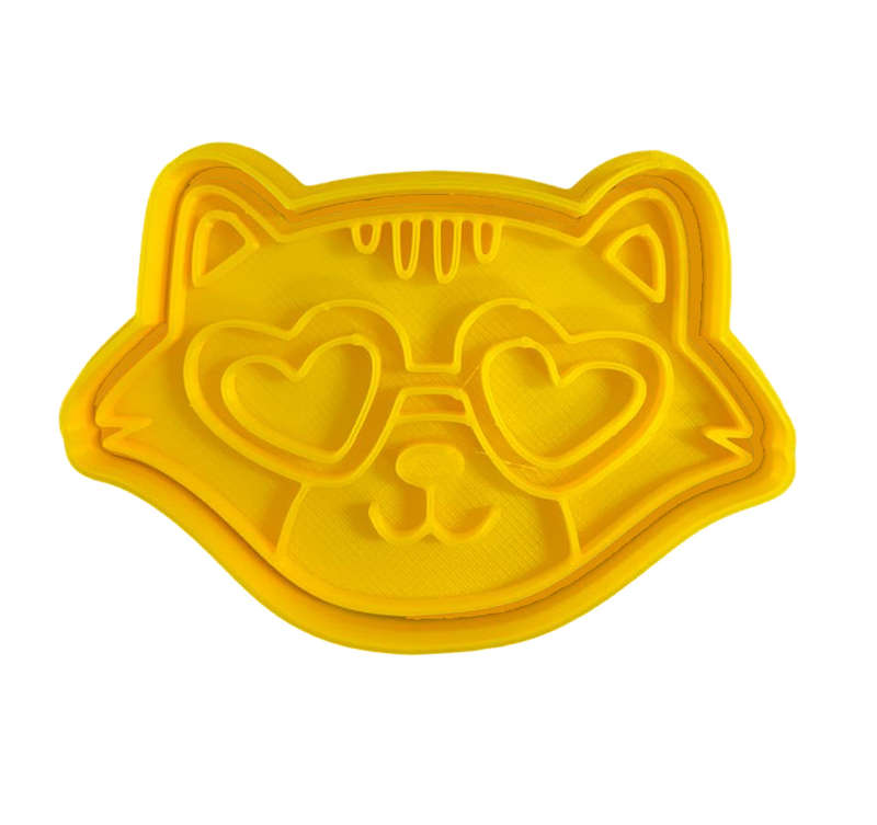 Hubbe Cookie Cutter - Valentine's Cat with Heart Glasses