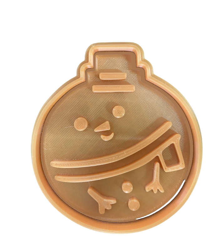 Hubbe Cookie Cutter - Christmas Snowman Ornament