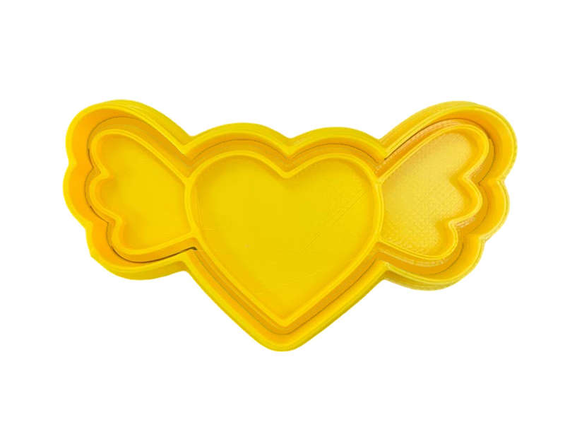Hubbe Cookie Cutter - Wedding Heart with Wings