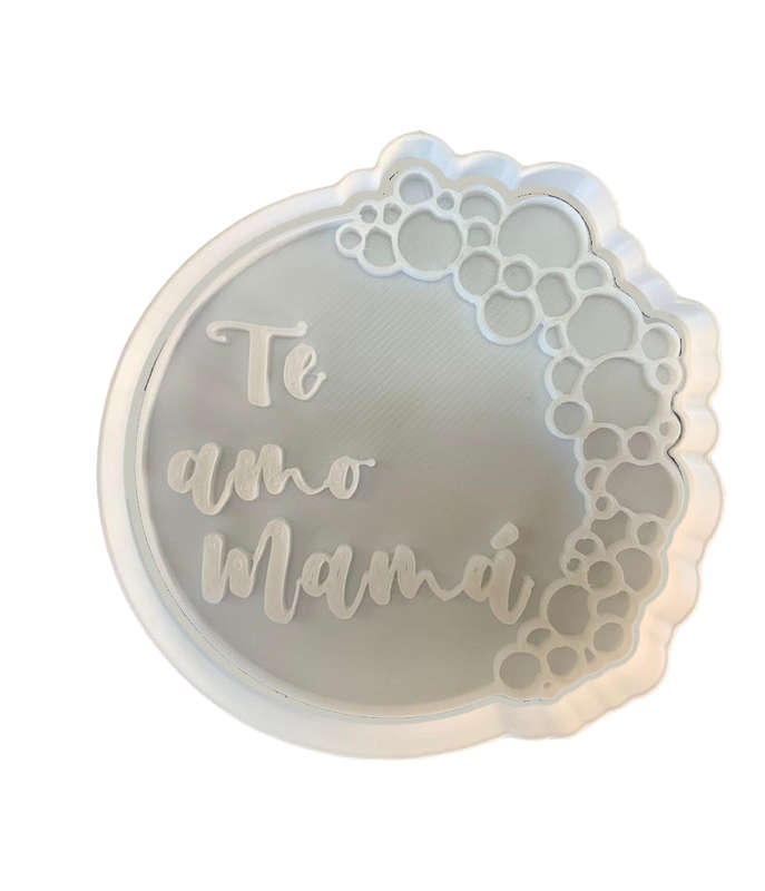 Hubbe Cookie Cutter - Balloon Arch - Te Amo Mama Cursive