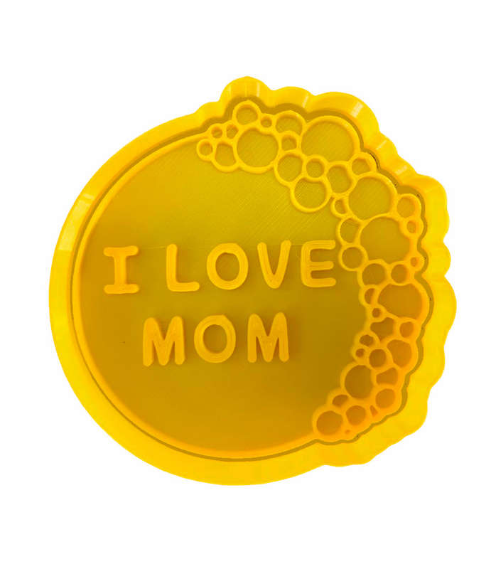 Hubbe Cookie Cutter - Balloon Arch - I Love Mom