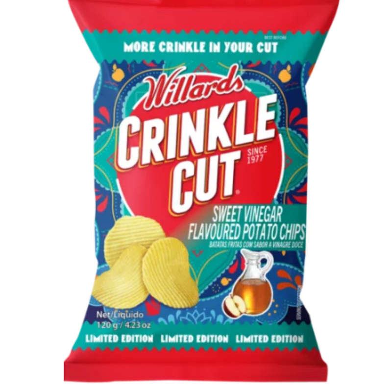 Willards Crinkle Cut Sweet Vinegar 120g