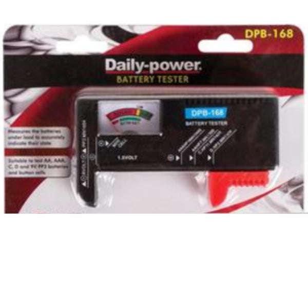 Daily Power - Battery Tester For 1.5V, 9V , AA, AAA, C And D Batteries