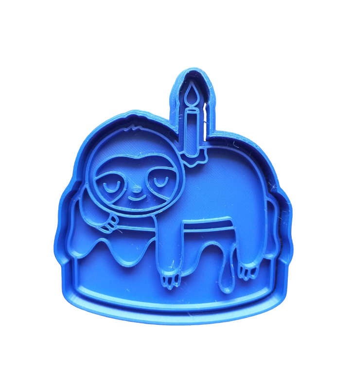 Hubbe Cookie Cutter - Birthday Sloth with a Candle