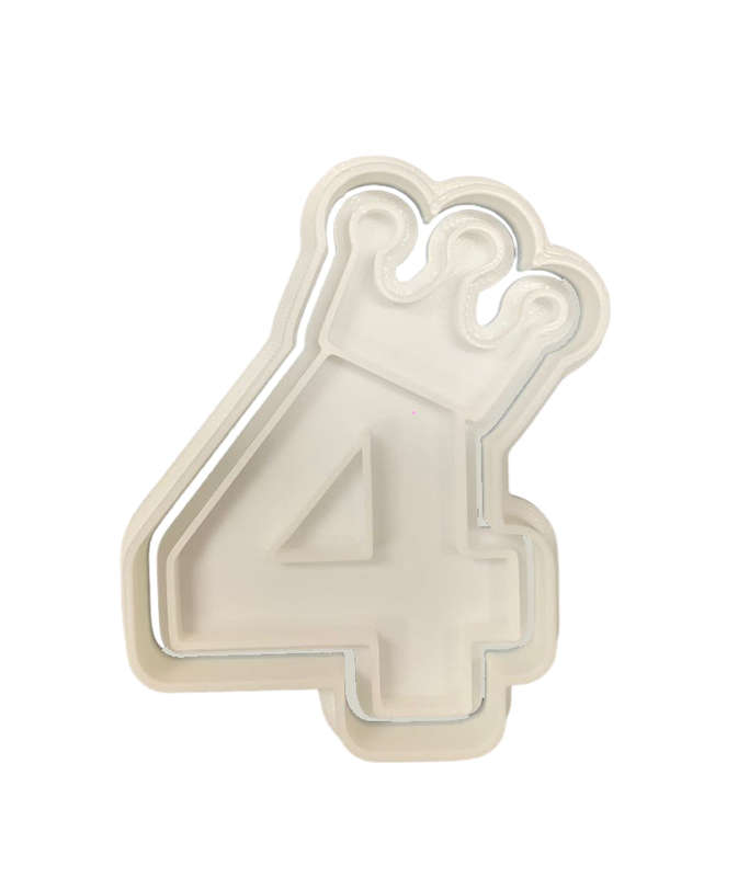 Hubbe Cookie Cutter - Crown Number 4