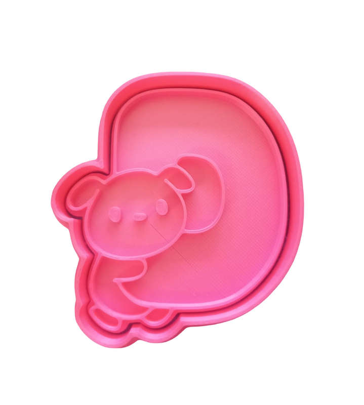 Hubbe Cookie Cutter - Cute Letter D