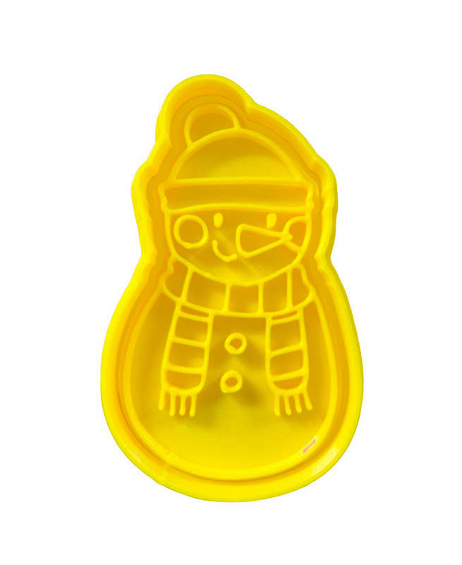 Hubbe Cookie Cutter - Snowman with a Scarf & Hat