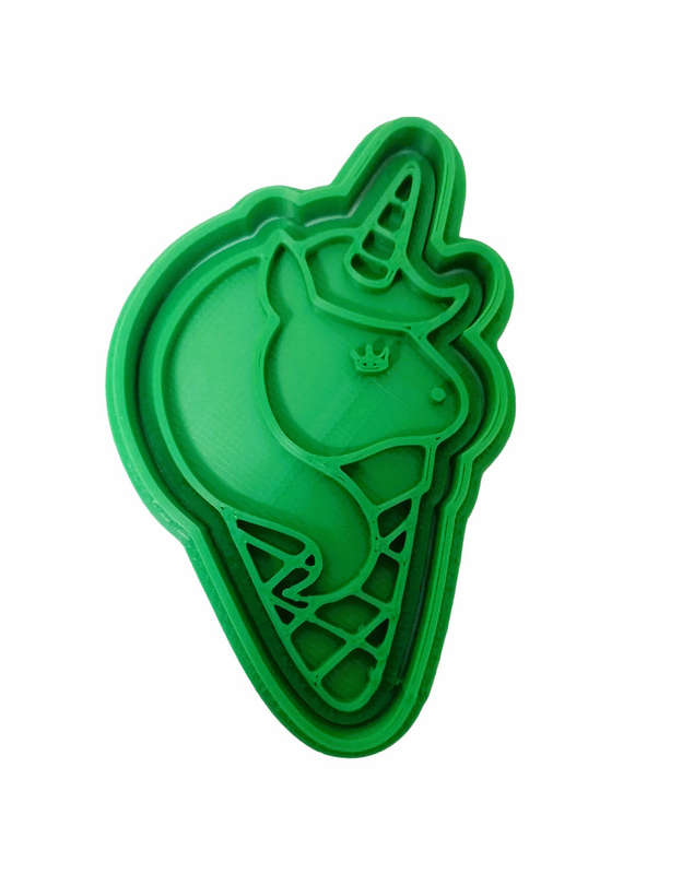 Hubbe Cookie Cutter - Ice Cream Unicorn