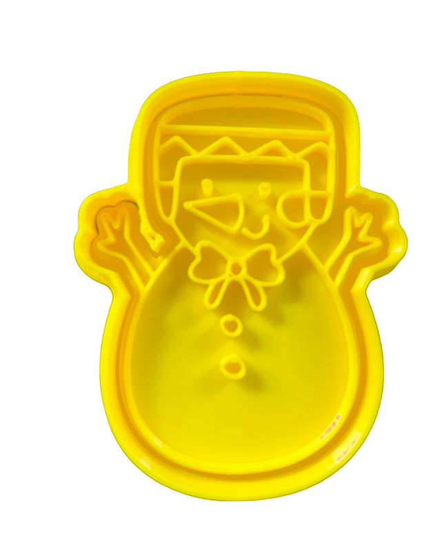 Hubbe Cookie Cutter - Snowman with a Bow Tie
