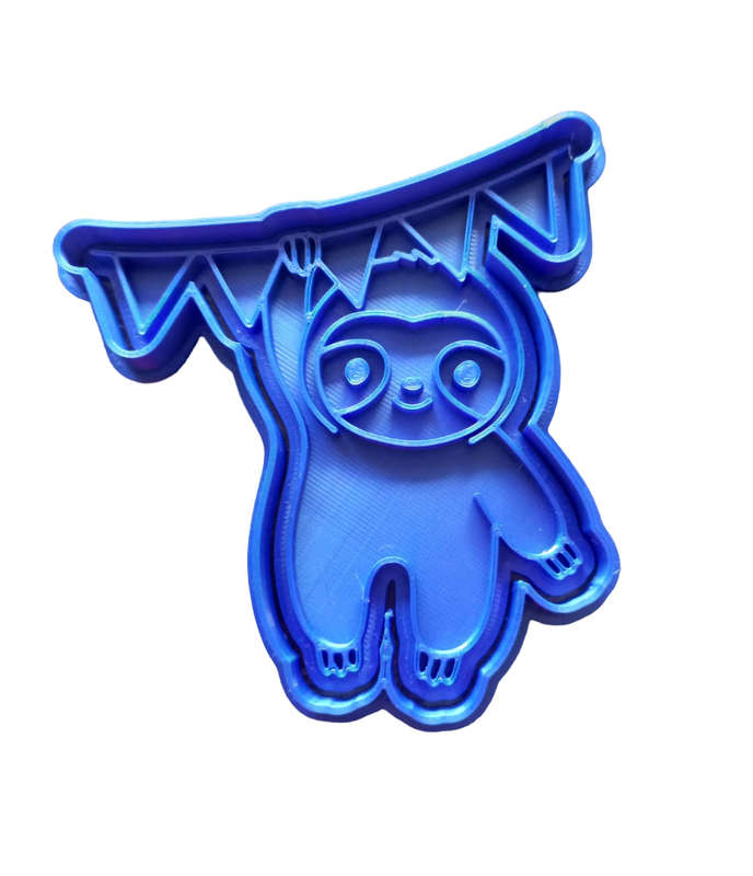 Hubbe Cookie Cutter - Birthday Sloth with a Banner