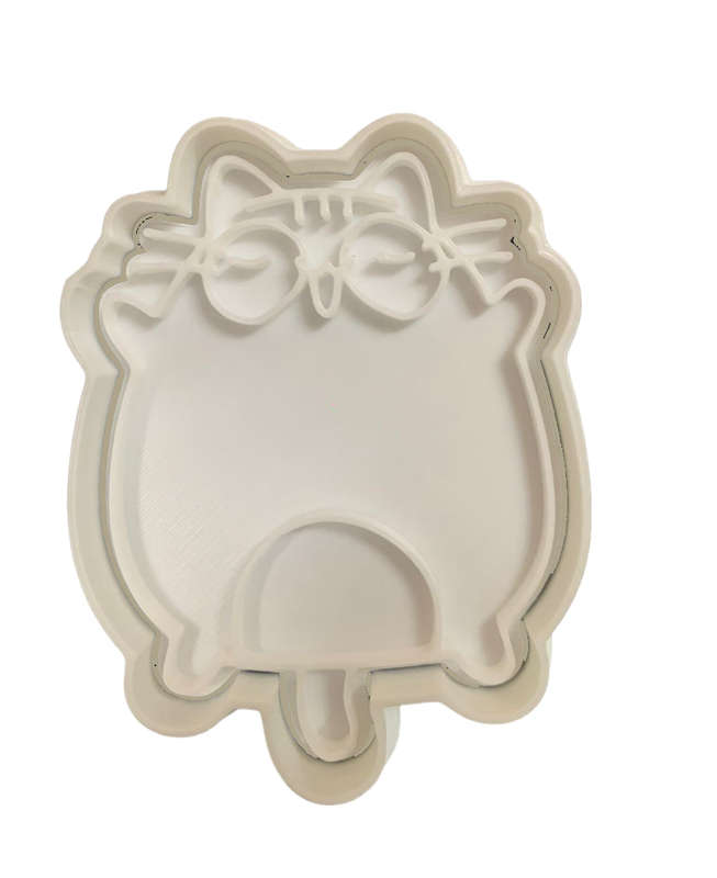 Hubbe Cookie Cutter - Cute Cat with Glasses