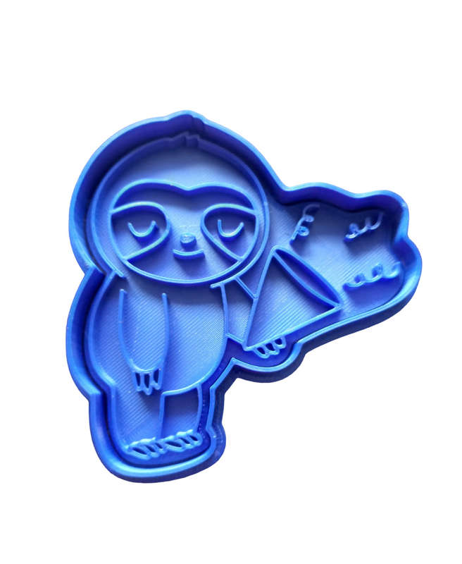 Hubbe Cookie Cutter - Birthday Sloth with a Party Cone
