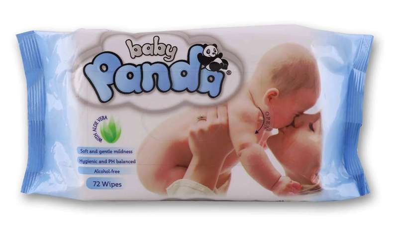Panda Baby Wipes 72s