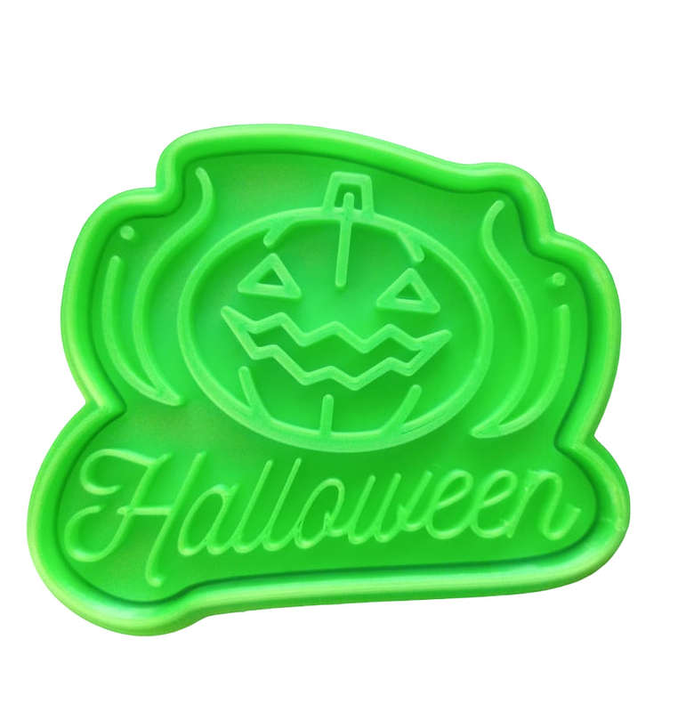 Hubbe Cookie Cutter - Scary Pumpkin Halloween Badge