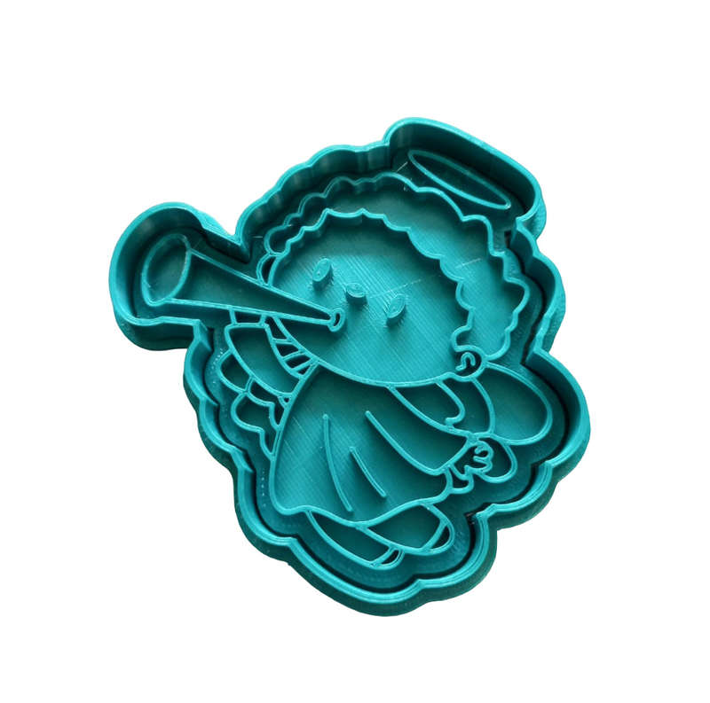 Hubbe Cookie Cutter - Christmas Angel with a Trumpet