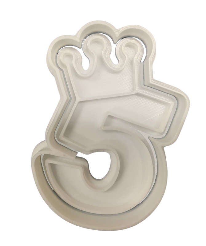 Hubbe Cookie Cutter - Crown Number 5