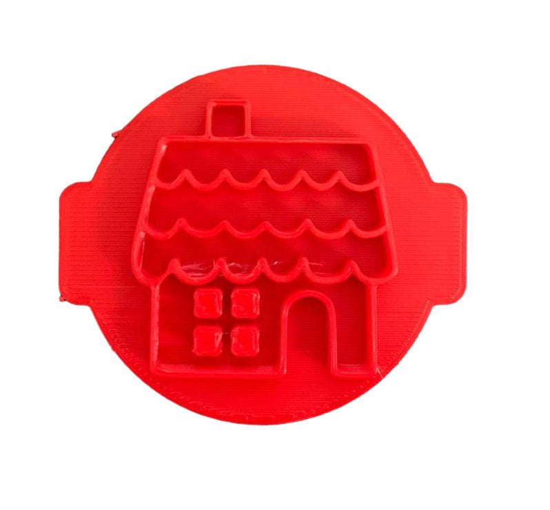 Hubbe - Cookie Embosser - Gingerbread House