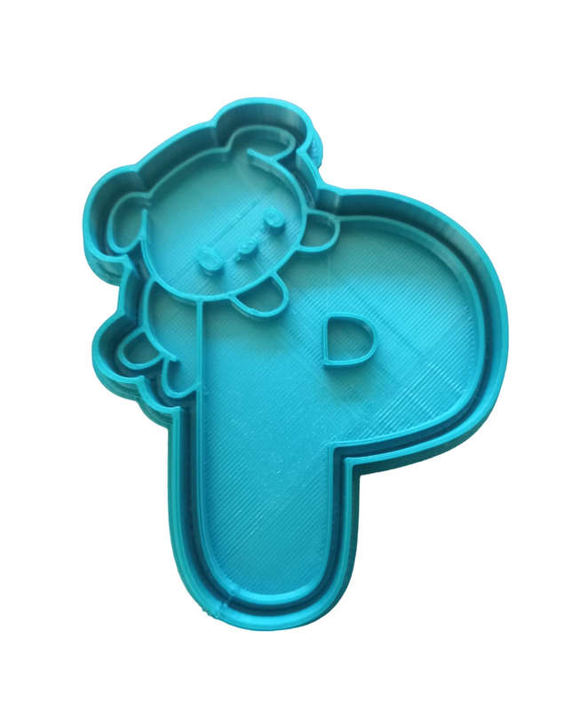 Hubbe Cookie Cutter - Cute Letter P