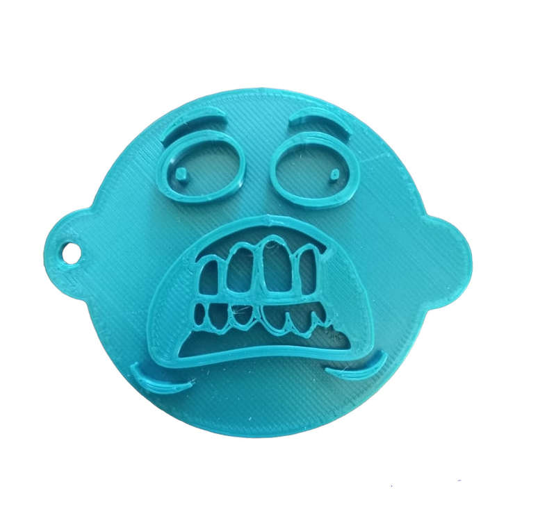 Hubbe Cookie Embosser - Scared Face