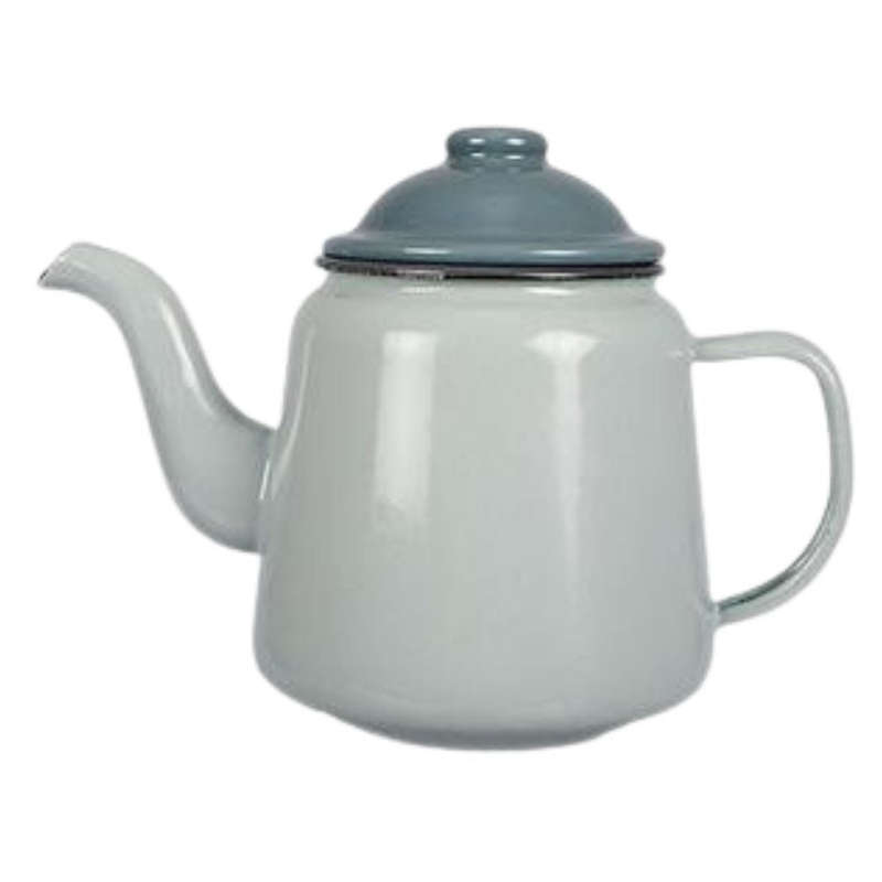 Enamel Tea Pot with Goose Neck Sprout 15cm