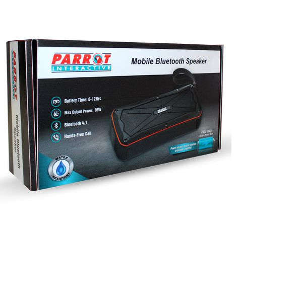 Parrot Mobile Wireless Bluetooth Speaker and Power Bank - Black