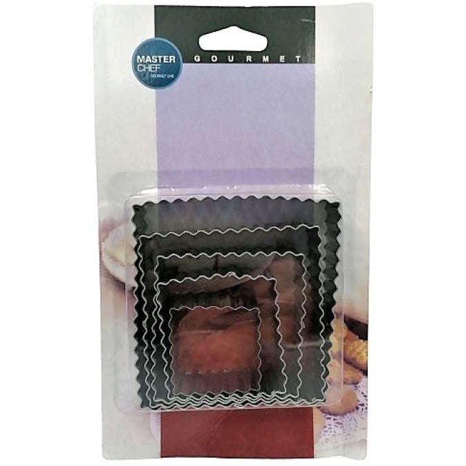 Cookie Cutter S/Steel 5pc Square SJ7396-3