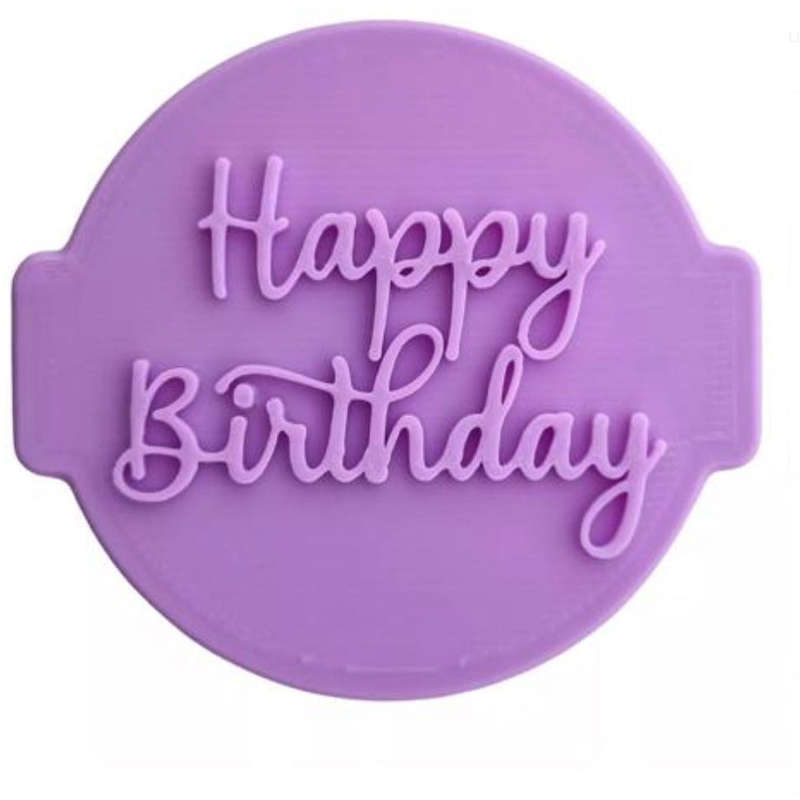 Hubbe Stylish Happy Birthday Cookie Embosser