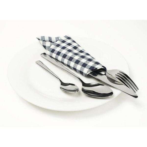 Clearance Sale-Stainless Steel 24-Piece Silver Finish Cutlery Set