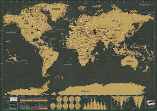 Clearance Sale-- Scratch Map Deluxe Edition