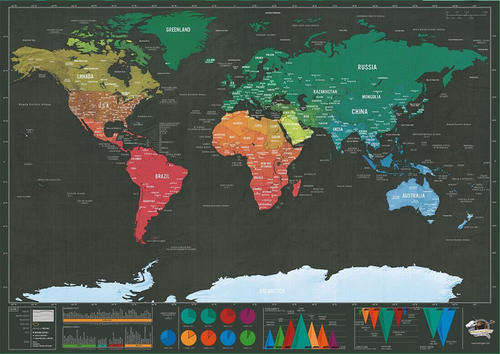 Clearance Sale-- Scratch Map Deluxe Edition