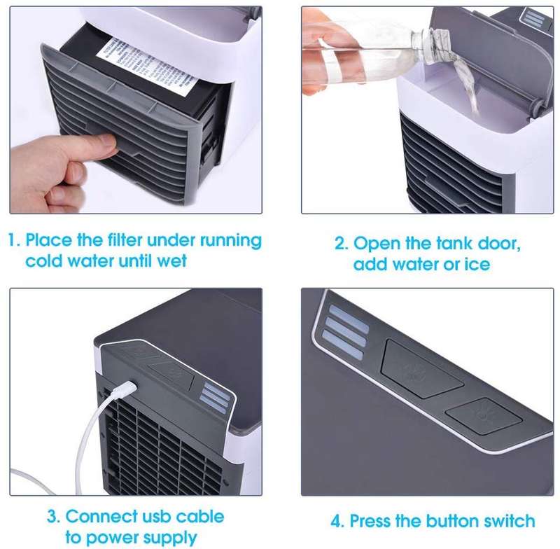 PORTABLE USB ARCTIC MINI EVAPORATIVE AIR COOLER/CONDITIONER