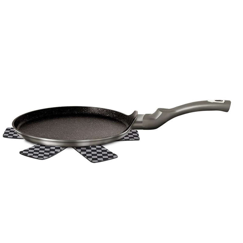 Berlinger Haus 25cm Marble Coating Pancake Pan Carbon Metallic
